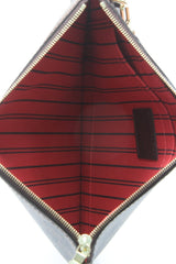 Pochette Neverfull - Toile Damier Ébène