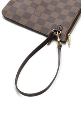Pochette Neverfull - Toile Damier Ébène
