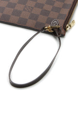 Pochette Neverfull - Toile Damier Ébène