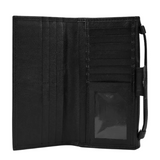 Sleek Black Leather Clutch