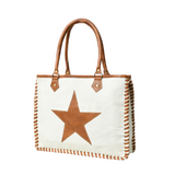 Canvas Star Tote Bag