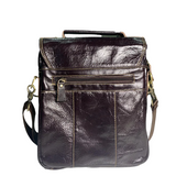 Vintage Noir Compact Leather Crossbody