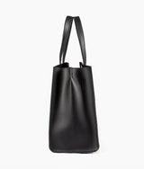 Black color suede multi compartment satchel bag