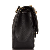 Chanel Jumbo Classic Double Flap Bag Black Caviar Gold Hardware