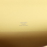 Hermes Kelly Cut Jaune Poussin Epsom Palladium Hardware