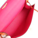 Hermes Kelly Pochette Orange Verso Swift Gold Hardware
