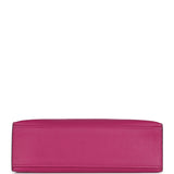 Hermes Kelly Pochette Rose Pourpre Swift Palladium Hardware