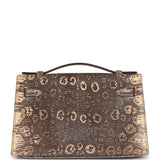 Hermes Kelly Pochette Desert Varanus Salvator Lizard Palladium Hardware