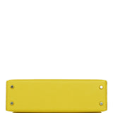 Hermes Kelly Sellier 20 Jaune de Naples Verso Chèvre Palladium Hardware