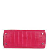 Hermès Kelly Retourné 25 Alligator Mat Framboise Accastillage Palladium
