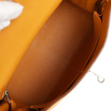 Hermes Kelly Retourne 28 Moutarde Clemence Palladium Hardware