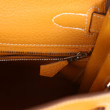Hermes Kelly Retourne 28 Moutarde Clemence Palladium Hardware