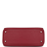 Hermes Kelly Retourne 28 Rouge Grenat Evercolor Palladium Hardware