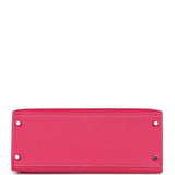 Hermes Kelly Sellier 28 Rose Tyrien Epsom Palladium Hardware