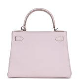 Hermes Kelly Retourne 28 Mauve Pale Clemence Palladium Hardware