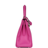 Hermès Kelly Retourné 28 Magnolia Evercolor Palladium Hardware
