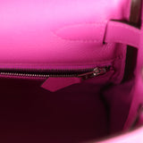 Hermès Kelly Retourné 28 Magnolia Evercolor Palladium Hardware