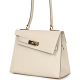 Hermes Kelly Sellier en Desordre 20 Craie Epsom Gold Hardware