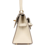 Hermes Kelly Sellier en Desordre 20 Craie Epsom Gold Hardware