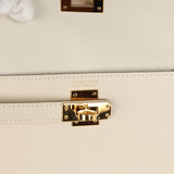 Hermes Kelly Sellier en Desordre 20 Craie Epsom Gold Hardware