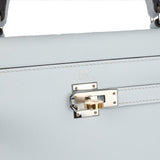 Hermes Kelly Sellier 25 Gris Platine Epsom Electrum Hardware