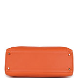 Hermes Kelly Retourne 35 Orange Togo Bijouterie Dorée