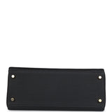 Hermès Kelly Retourné 28 Cuir Togo Noir Finitions Dorées