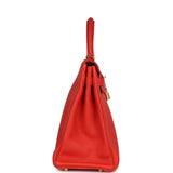 Hermes Kelly Retourne 35 Capucine Togo Gold Hardware