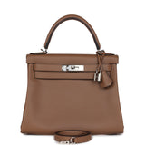 Hermès Kelly Retourne 28 Alezan Evercolor Quincaillerie Palladium