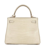 Hermès Kelly Retourné 25 Alligator Mat Béton Finition Or