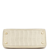 Hermès Kelly Retourné 25 Alligator Mat Béton Finition Or