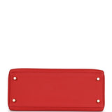 Hermès Kelly Retourné 28 Géranium Togo Finition Or