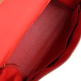 Hermès Kelly Retourné 28 Géranium Togo Finition Or