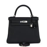 Hermès Kelly Retourné 28 Noir Togo Quincaillerie Palladium