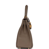 Hermes Kelly Retourne 25 Etoupe Togo Gold Hardware