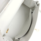 Hermes Kelly Retourne 25 Neuf Blanc Swift Accastillage Doré