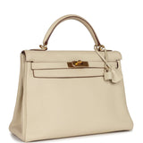 Hermès Kelly Retourné 32 Parchemin Togo Accastillage Doré