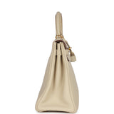 Hermès Kelly Retourné 32 Parchemin Togo Accastillage Doré