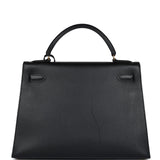 Hermès Kelly Sellier 32 Noir Ardennes Bijouterie Dorée
