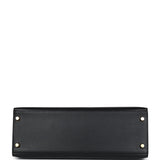 Hermès Kelly Sellier 32 Noir Ardennes Bijouterie Dorée