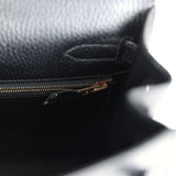 Hermès Kelly Sellier 32 Noir Ardennes Bijouterie Dorée