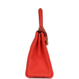 Hermes Kelly Retourne 28 Capucine Togo Gold Hardware
