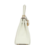 Hermès Kelly Retourné 25 Mushroom Togo Accastillage Doré