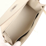 Hermès Kelly Sellier 28 Craie Epsom Métal palladié