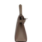 Hermes Kelly Sellier 20 Etoupe Epsom Palladium Hardware