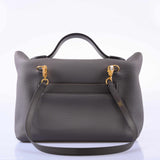 Hermes 24/24 29 Étain Cuir Swift et Togo Métal Doré
