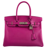 Hermes Birkin 30 Rose Pourpre Epsom with Palladium Hardware - 2018, C