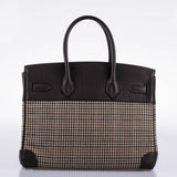 Hermes Birkin 30 Togo Et Laine Écossaise Laineuse Quincaillerie Palladium - 2006, J Carré