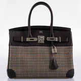 Hermes Birkin 30 Togo Et Laine Écossaise Laineuse Quincaillerie Palladium - 2006, J Carré