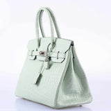 Hermes Birkin 30 Vert D'Eau Matte Alligator Palladium Hardware - 2019, D